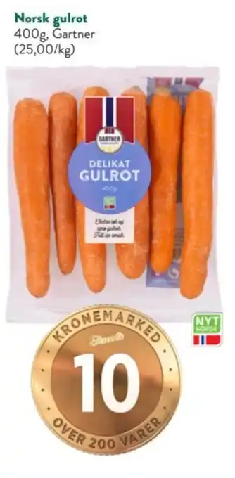 Gartner Norsk gulrot