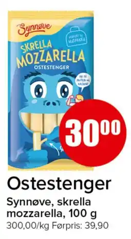 Spar Synnøve ostestenger tilbud