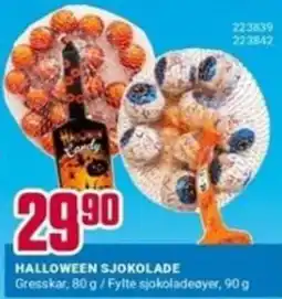 Europris Halloween sjokolade tilbud