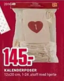 Europris Kalendarposer tilbud