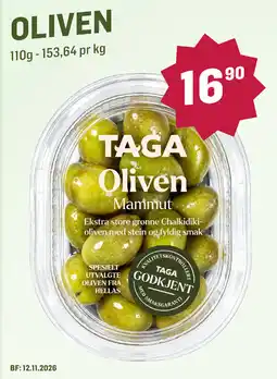 Holdbart Taga Oliven Mammut tilbud