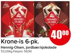 Spar Hennig-olsen krone-is tilbud