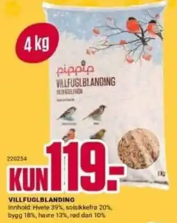 Europris pippip villfuglblanding tilbud