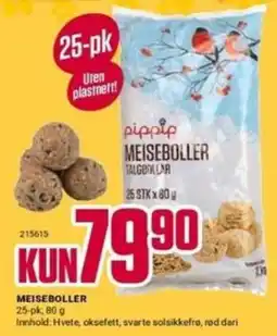 Europris Pippip meiseboller tilbud