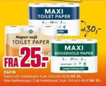 Super soft toilet paper