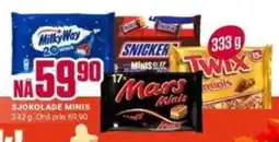 Europris Sjokolade Minis tilbud
