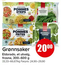 Spar Eldorado grønnsaker tilbud