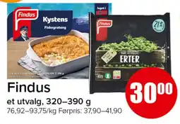 Spar Findus et utvalg tilbud