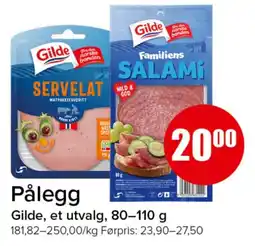 Spar Gilde Pålegg tilbud