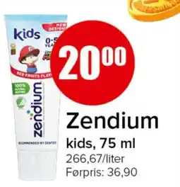 Spar Zendium kids tilbud