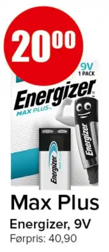 Spar Energizer Max Plus tilbud