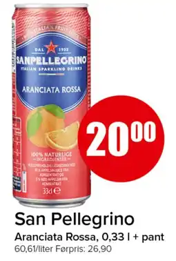Spar San Pellegrino Aranciata Rossa tilbud