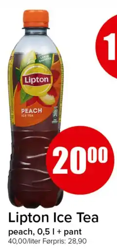 Spar Lipton Ice Tea peach tilbud