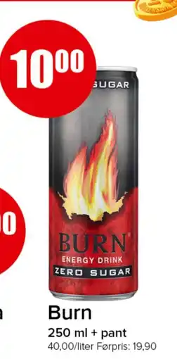 Spar Burn Energy Drink Zero Sugar tilbud