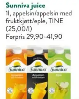 Jacobs Sunniva juice tilbud