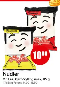 Spar Mr. Lee nudler kjøtt-/kyllingsmak tilbud