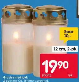 Rusta Gravlys med lokk tilbud