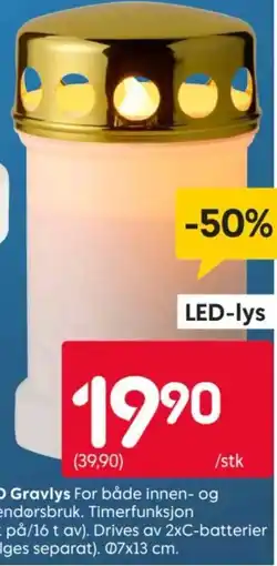 Rusta LED-lys tilbud