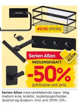 Rusta Serien Allan tilbud