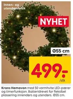 Rusta Krans Hemavan tilbud