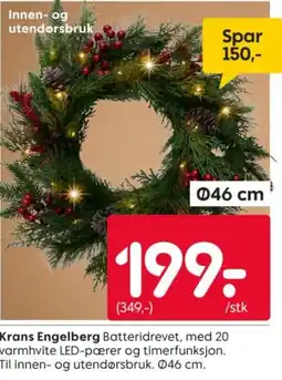 Rusta Krans Engelberg tilbud