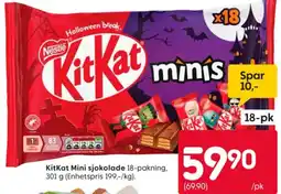 Rusta KitKat Mini sjokolade tilbud