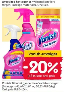 Rusta Vanish tilbud