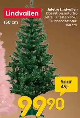 Rusta Lindvallen juletre tilbud