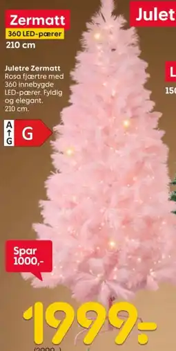Rusta Juletre Zermatt tilbud
