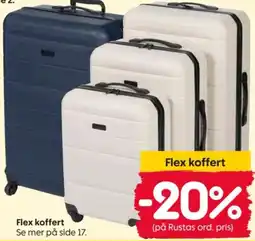 Rusta Flex koffert tilbud