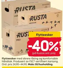Rusta Flytteesker tilbud