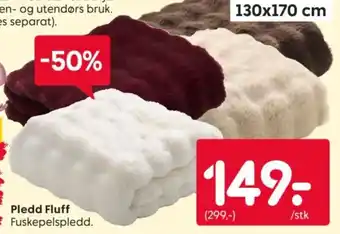 Pledd Fluff Fuskepelspledd