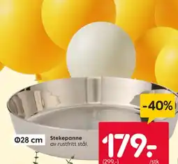 Rusta Stekepanne av rustfritt stål tilbud