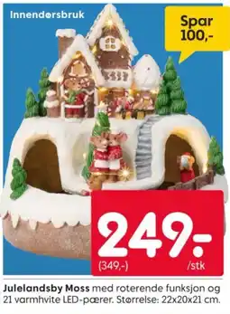 Rusta Julelandsby Moss tilbud