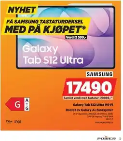 POWER Galaxy Tab S12 Ultra Wi-Fi tilbud