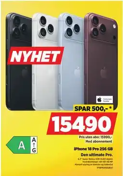 POWER iPhone 18 Pro 256 GB tilbud