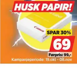POWER HUSK PAPIR! tilbud