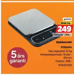 POWER Kjøkkenvekt tilbud
