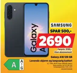 POWER Galaxy A18 128 GB tilbud