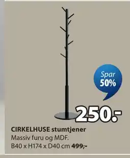 JYSK CIRKELHUSE stumtjener tilbud