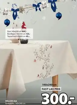 JYSK NELLIKE duk tilbud