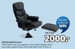 JYSK HASSELAGER lenestol tilbud