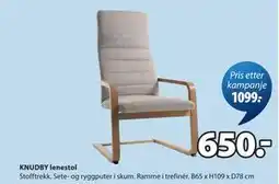 JYSK KNUDBY lenestol tilbud