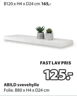 JYSK ABILD svevehylle tilbud