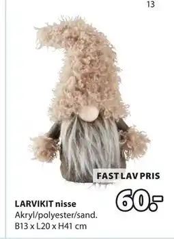 JYSK LARVIKIT nisse tilbud