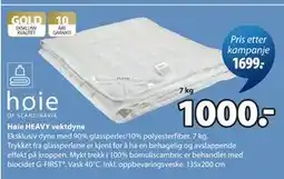JYSK Høie HEAVY vektdyne tilbud
