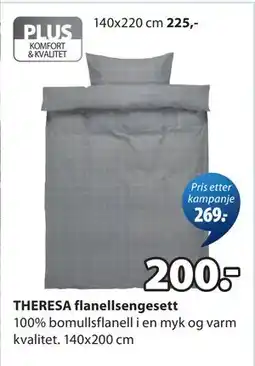 JYSK THERESA flanellsengesett tilbud