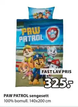JYSK PAW PATROL sengesett tilbud