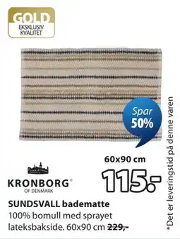 JYSK SUNDSVALL badematte tilbud