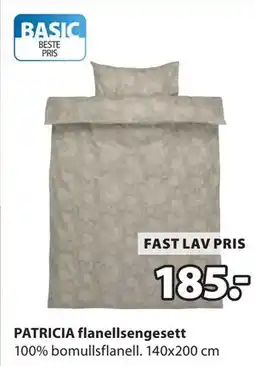 JYSK PATRICIA flanellsengesett tilbud